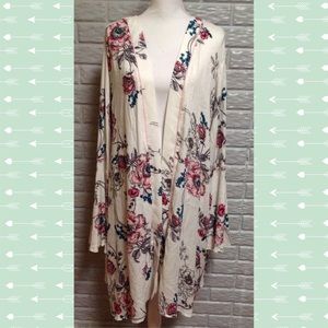 Floral Bell Sleeve Kimono